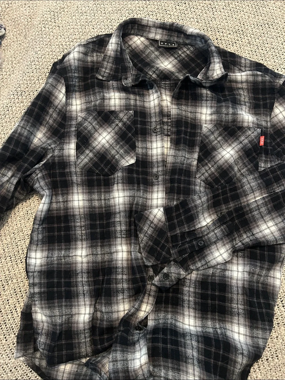 Xplr Club Plaid Flannel Shirt - Psychic Readings XL - Sam and Colby Halloween - Picture 2 of 4